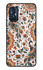 White Mayura Vivo V17 Glass Case