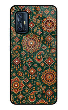 Green Pataka Vivo V17 Glass Case