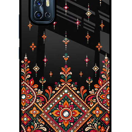 Noir Mehfil Vivo V17 Glass Case