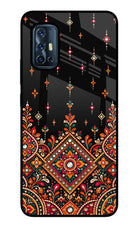 Noir Mehfil Vivo V17 Glass Case