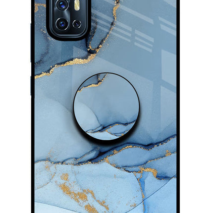 Blue Marble Vivo V17 Glass Case
