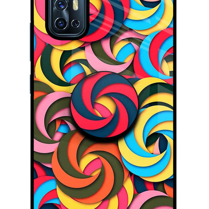 Spiral Pattern Vivo V17 Pop Case by Casekaro