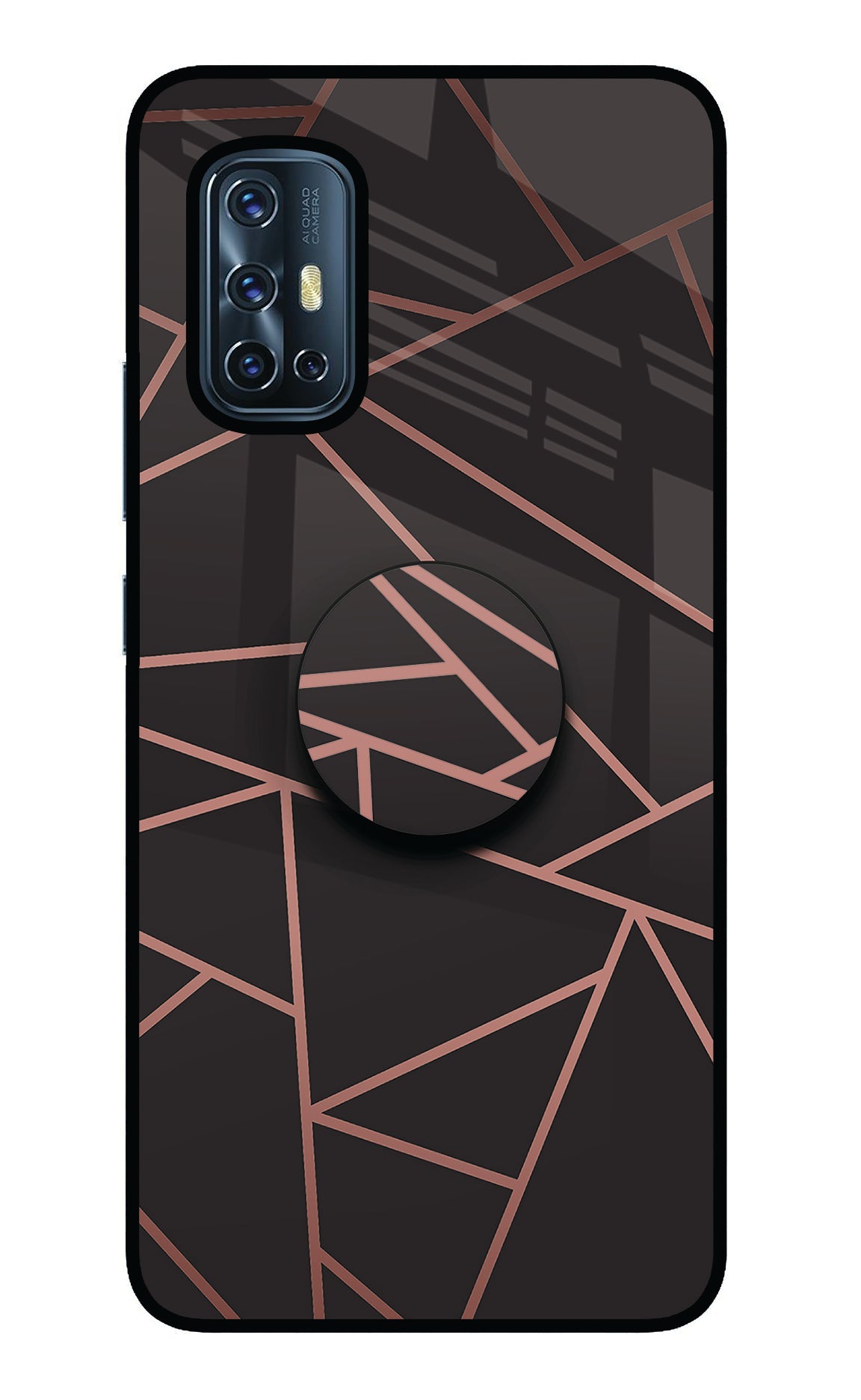 Geometric Pattern Vivo V17 Glass Case