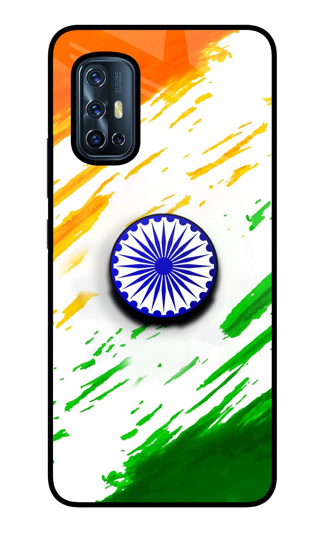 Indian Flag Ashoka Chakra Vivo V17 Pop Case by Casekaro