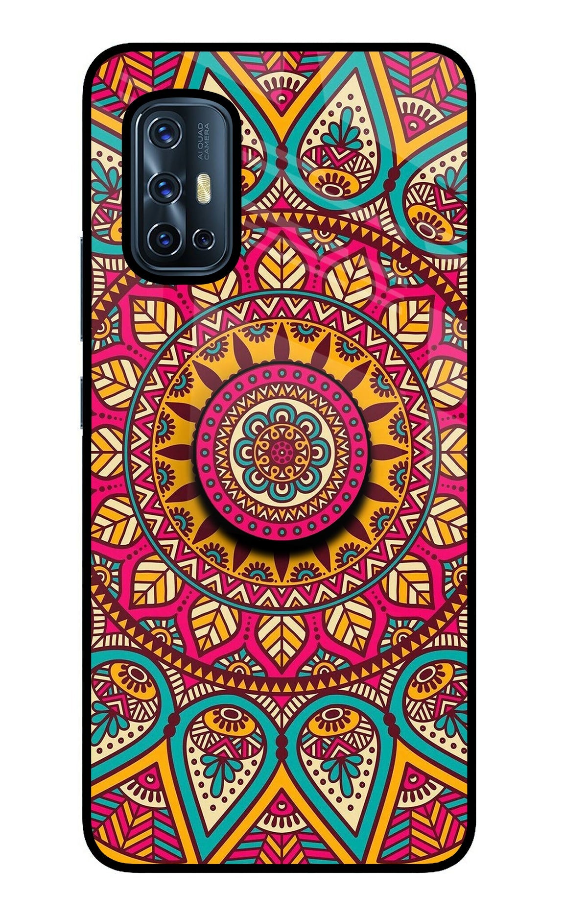 Mandala Vivo V17 Glass Case