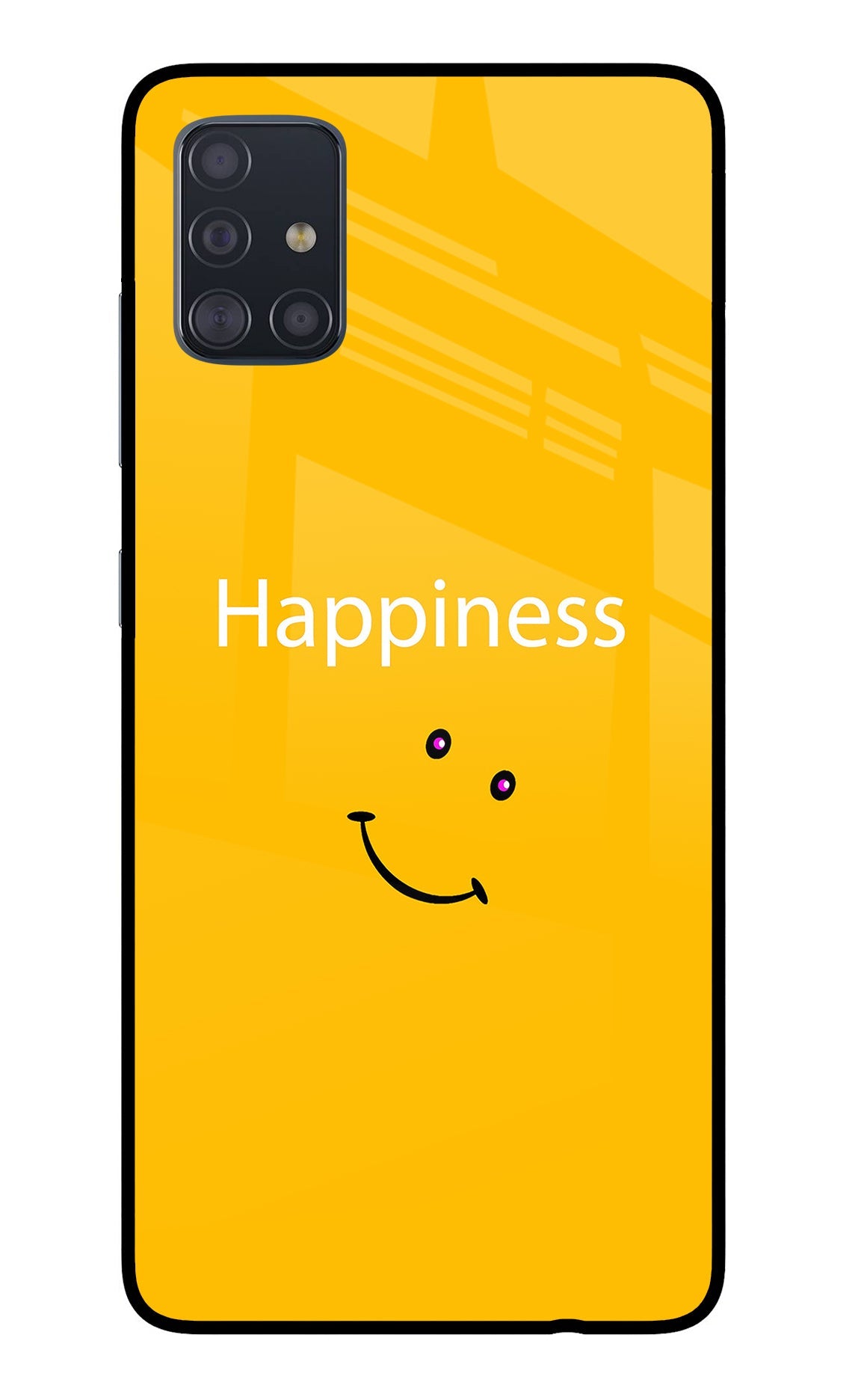 Happiness With Smiley Samsung A51 Back Cover