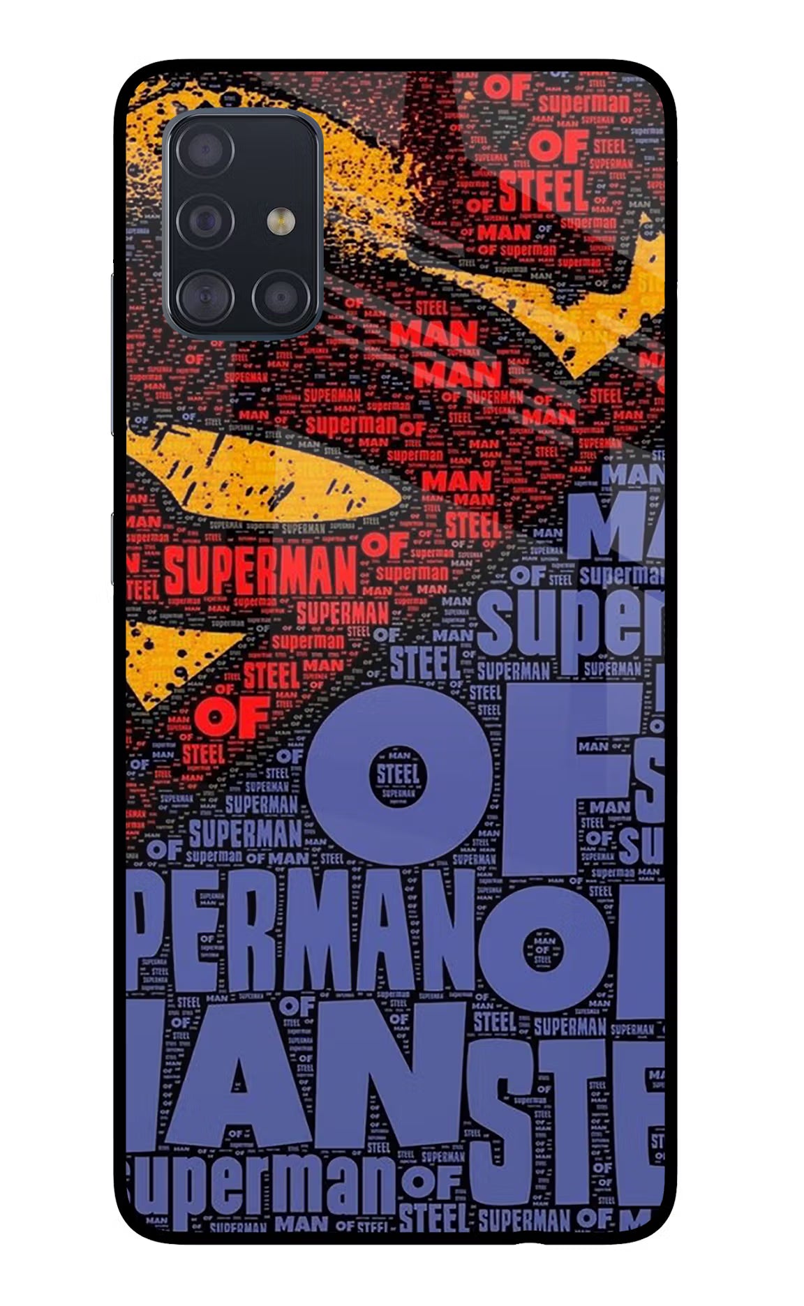 Superman Samsung A51 Glass Case Back Cover by Casekaro