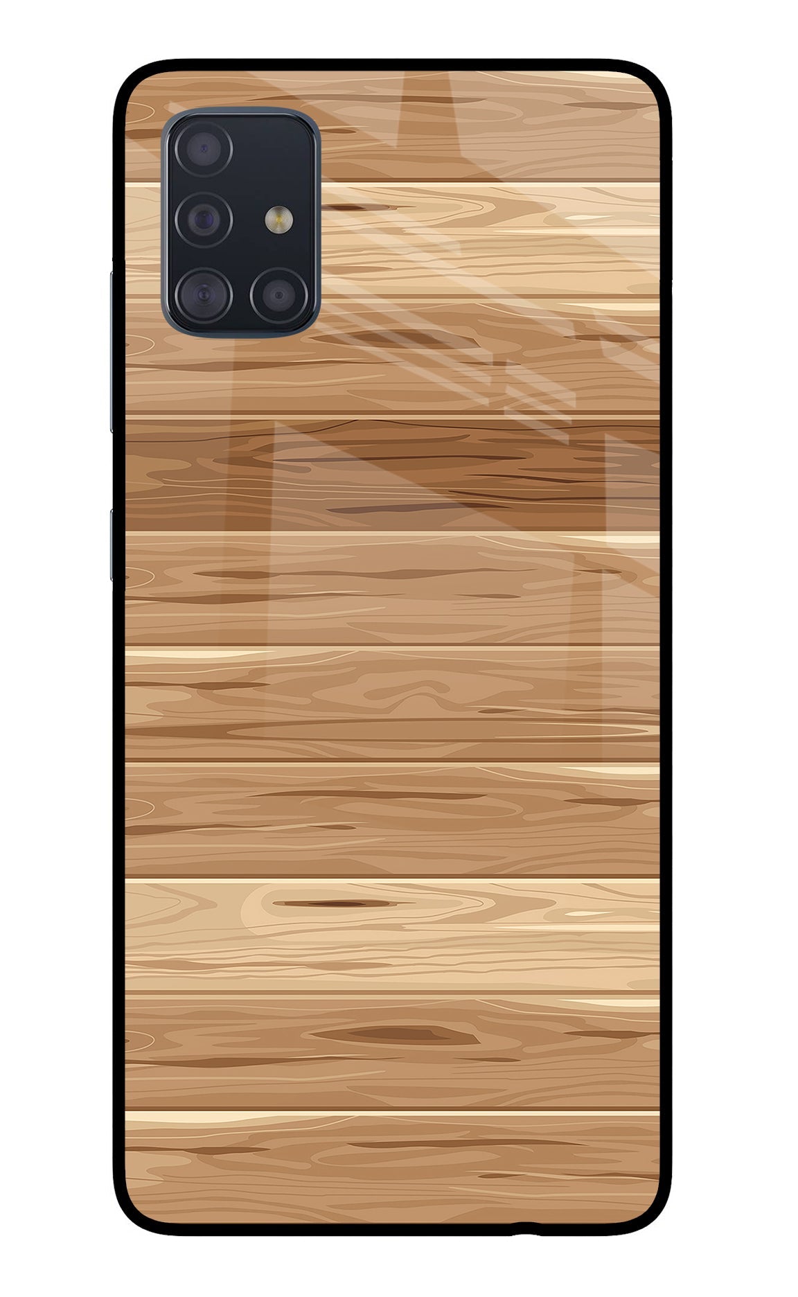 Wooden Vector Samsung A51 Back Cover