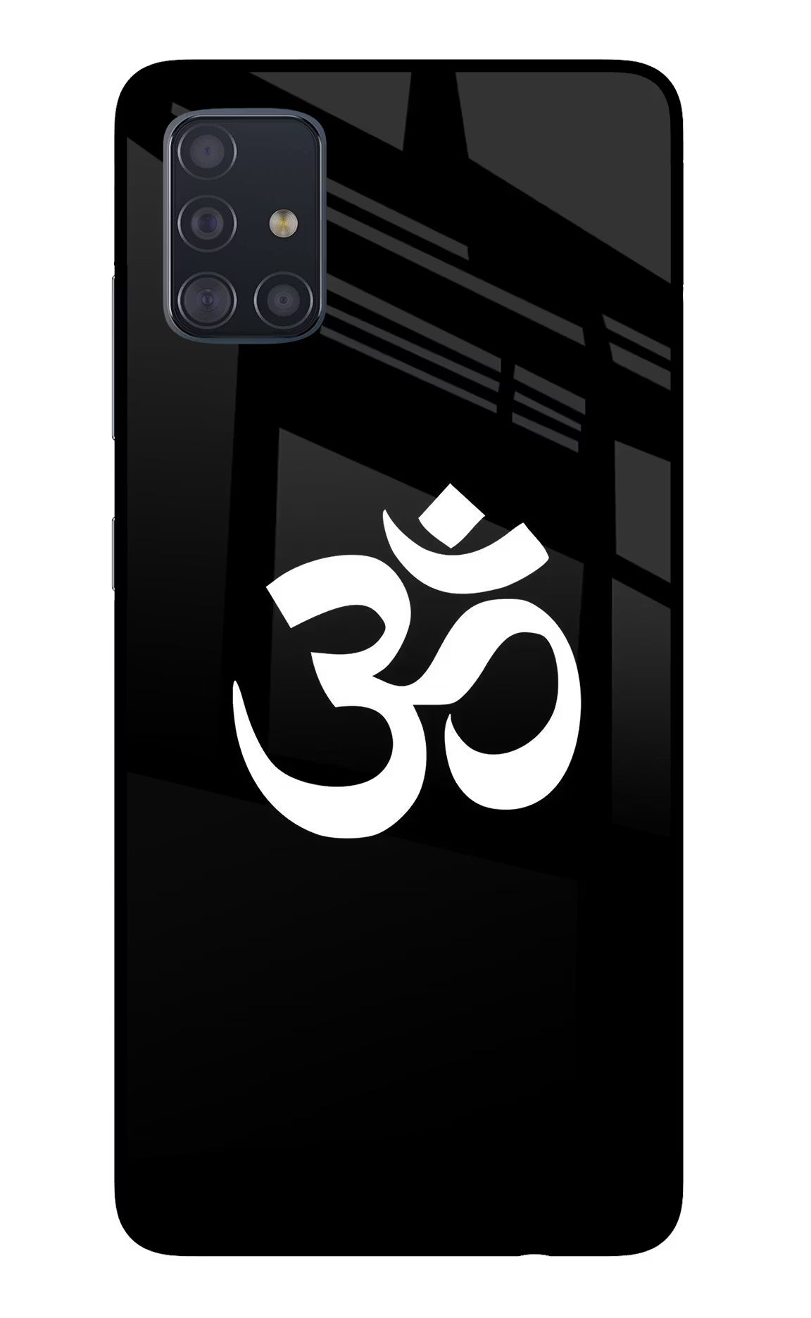 Om Samsung A51 Glass Case Back Cover by Casekaro