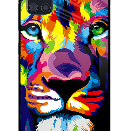 Lion Samsung A51 Glass Case Back Cover by Casekaro
