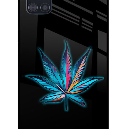 Weed Samsung A51 Glass Case Back Cover by Casekaro