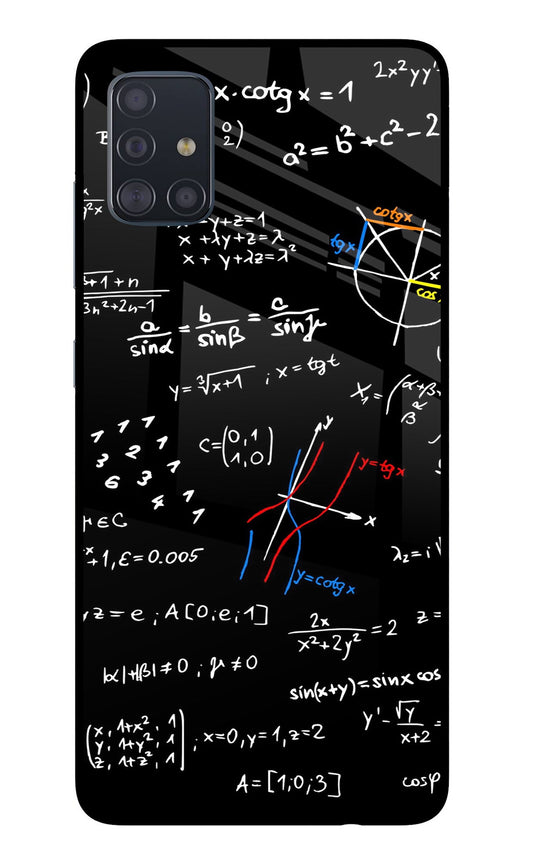 Mathematics Formula Samsung A51 Glass Case