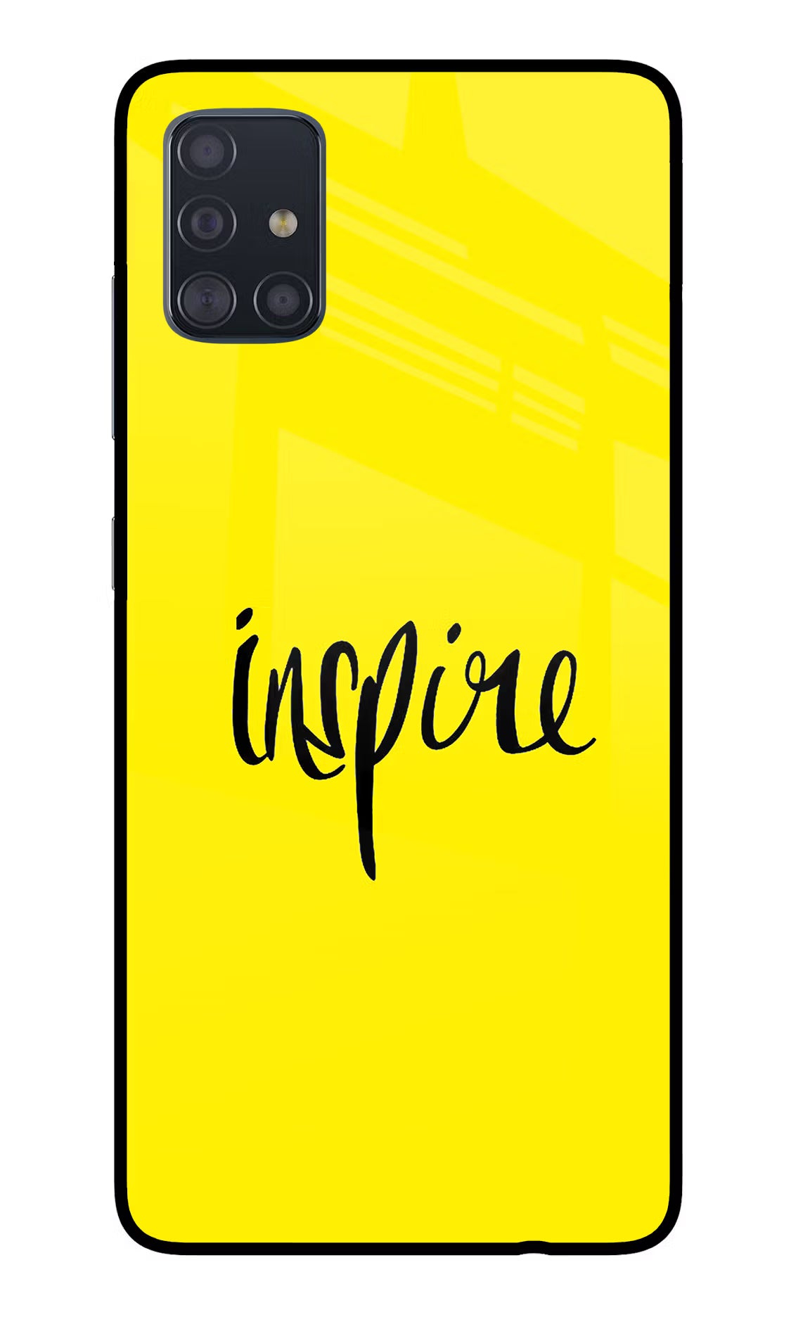 Inspire Samsung A51 Glass Case Back Cover by Casekaro