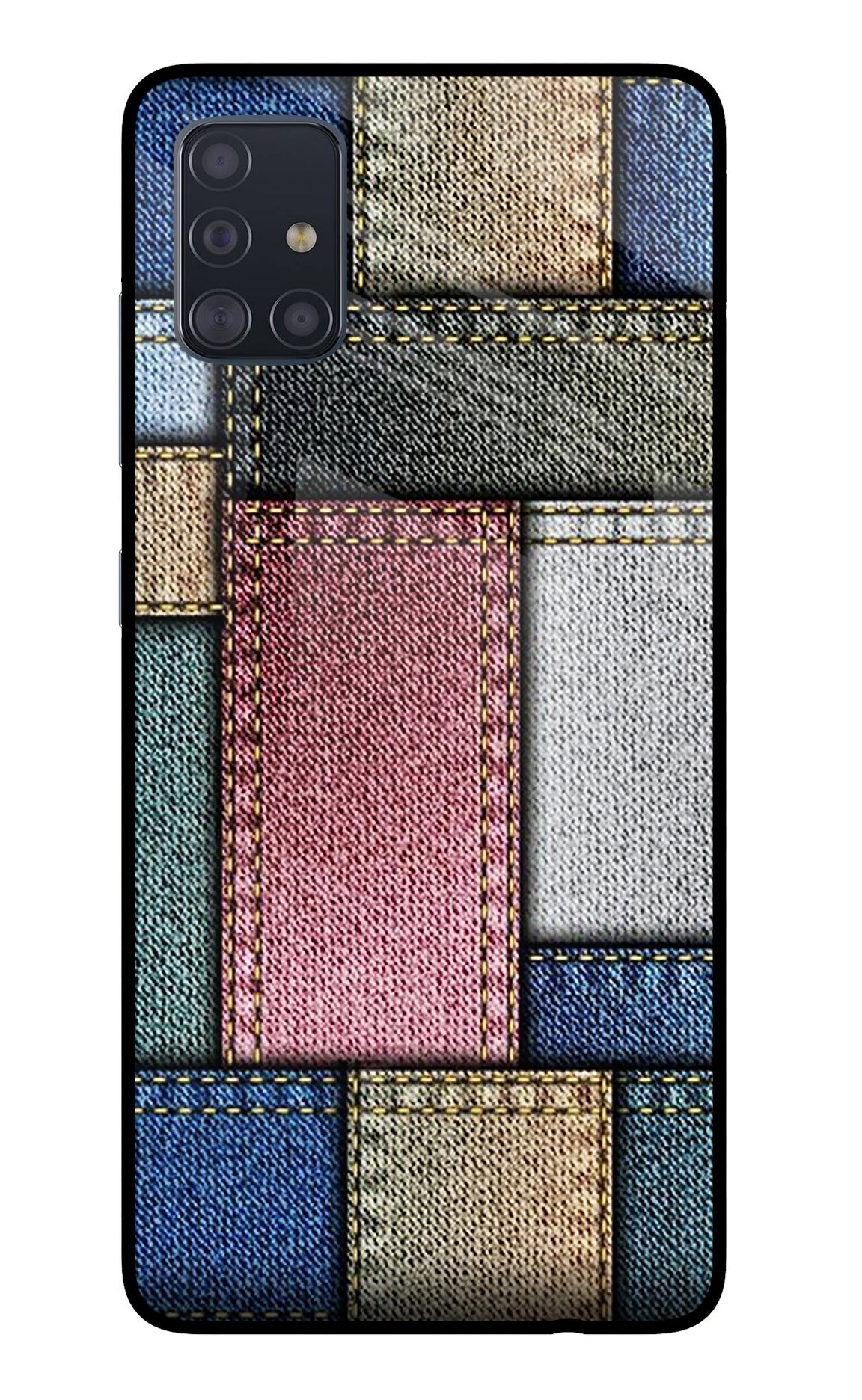 Multicolor Jeans Samsung A51 Back Cover