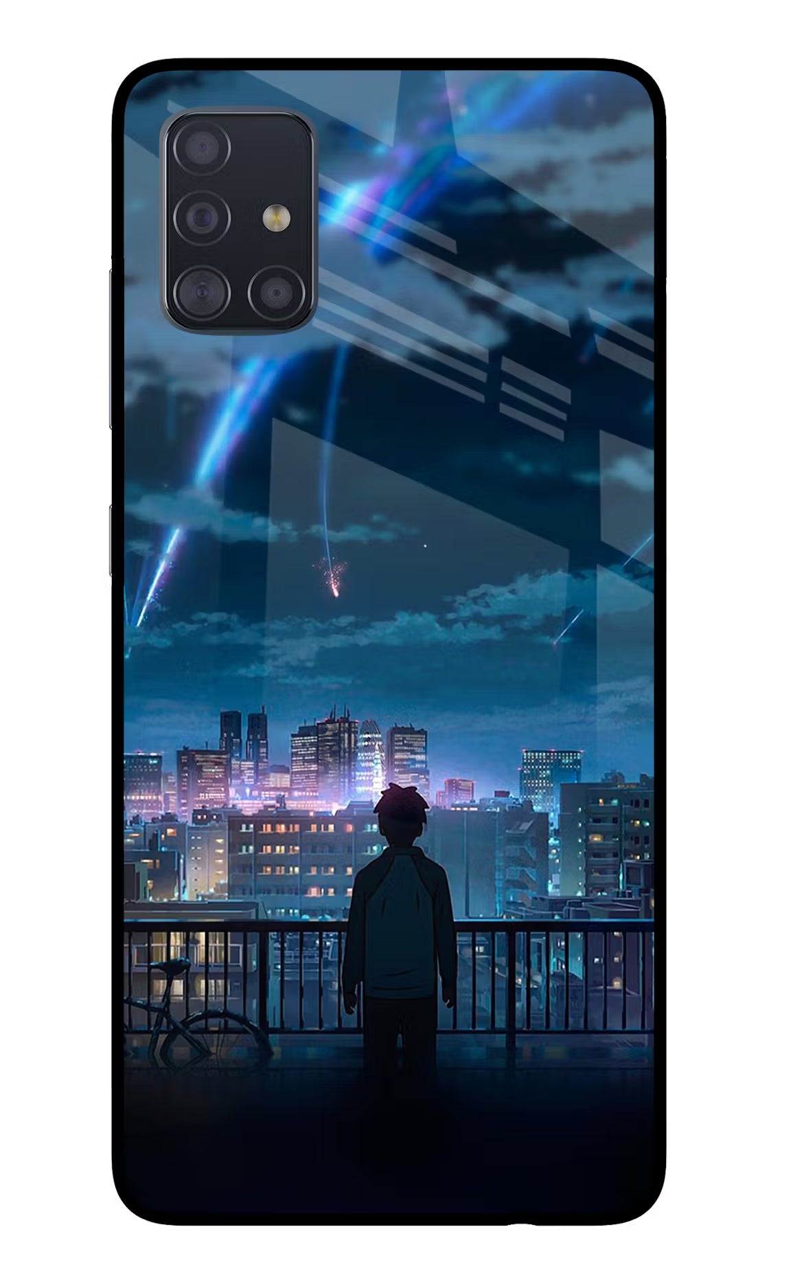Anime Samsung A51 Glass Case Back Cover by Casekaro