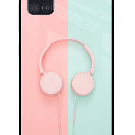 Music Lover Samsung A51 Glass Case Back Cover by Casekaro