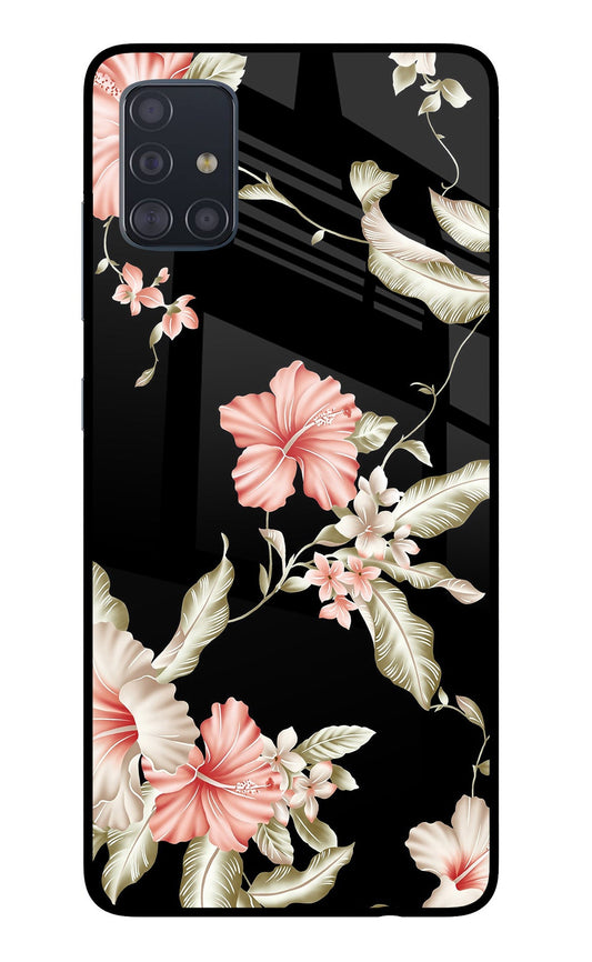 Flowers Samsung A51 Glass Case