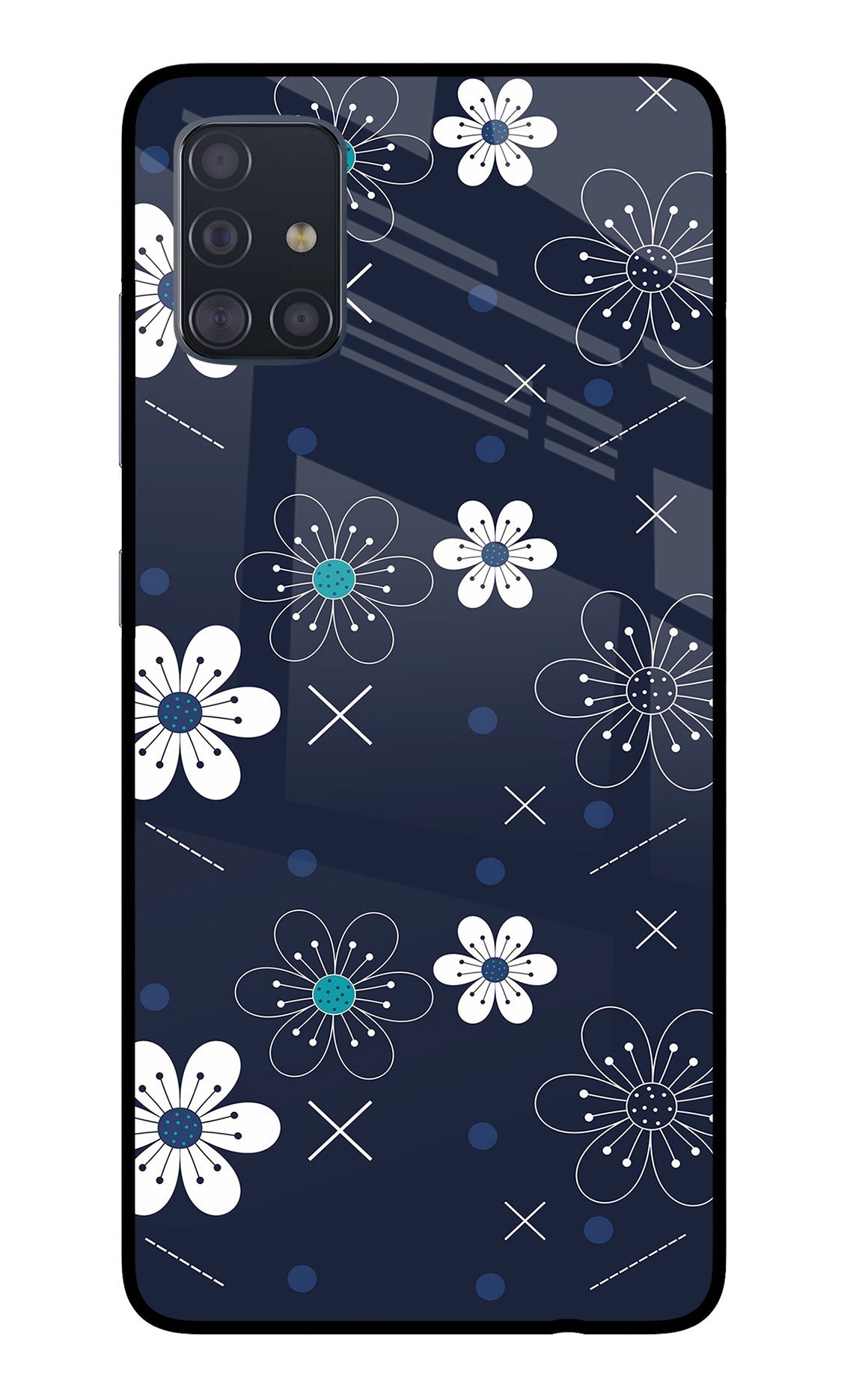 Flowers Samsung A51 Back Cover