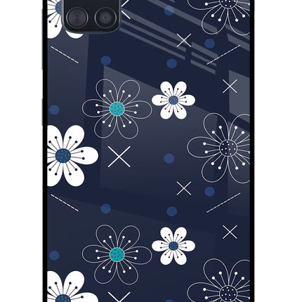 Flowers Samsung A51 Glass Case Back Cover by Casekaro
