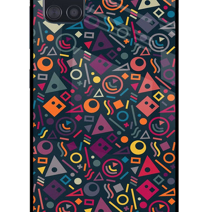 Geometric Abstract Samsung A51 Glass Case Back Cover by Casekaro