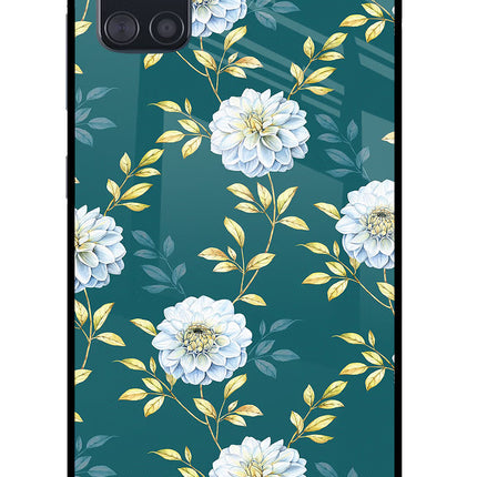 Flowers Samsung A51 Glass Case Back Cover by Casekaro