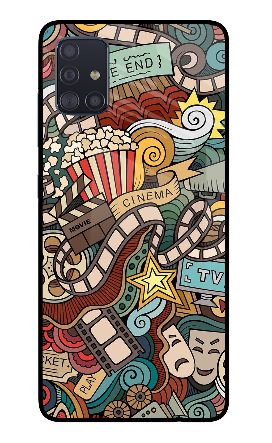 Cinema Abstract Samsung A51 Back Cover