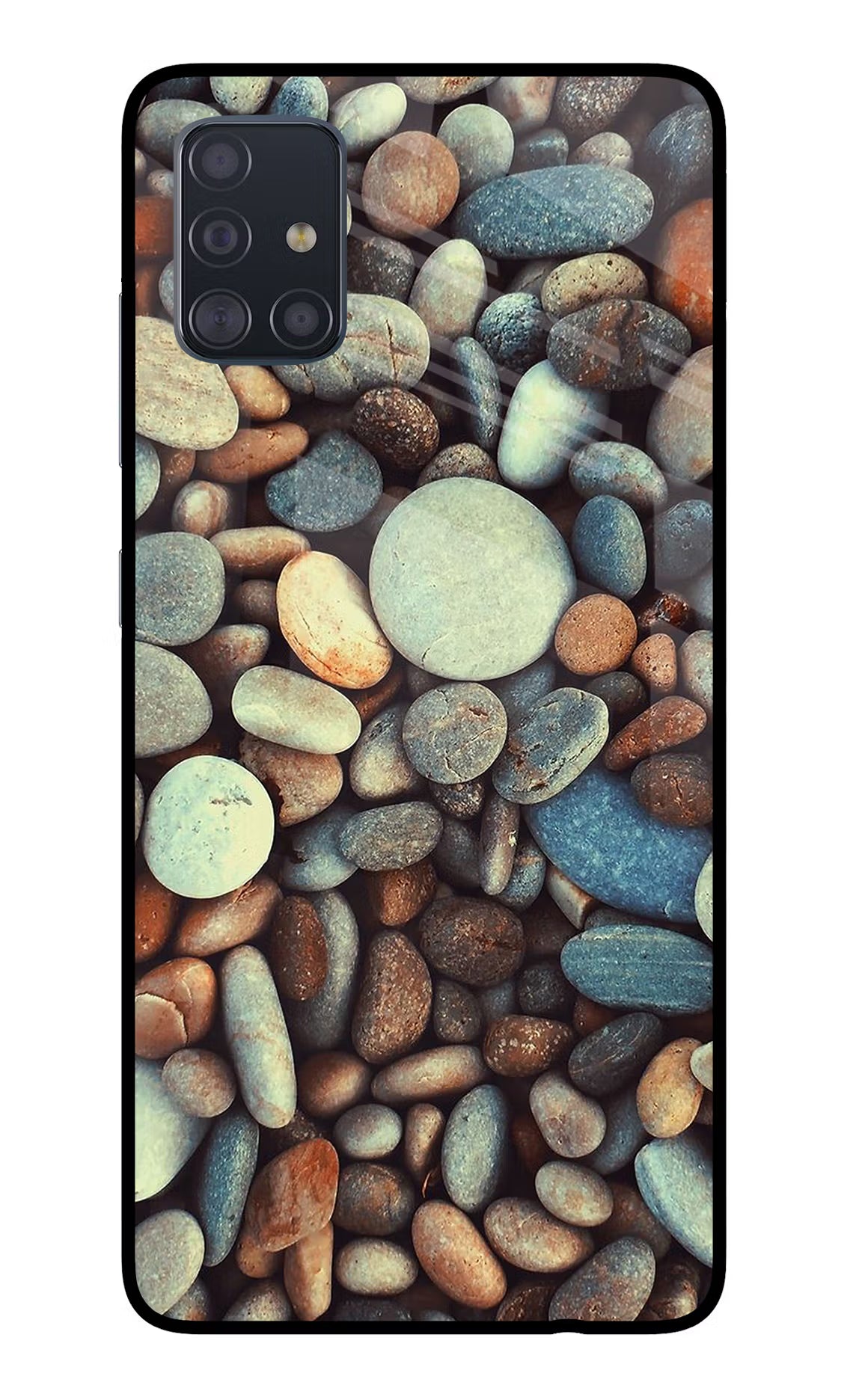 Pebble Samsung A51 Glass Case Back Cover by Casekaro