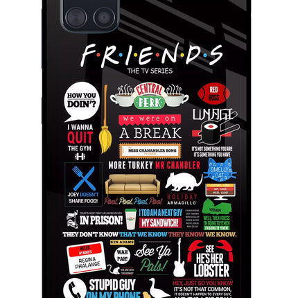FRIENDS Samsung A51 Glass Case Back Cover by Casekaro