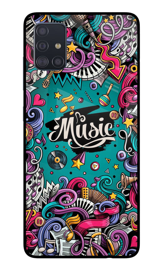 Music Graffiti Samsung A51 Glass Case