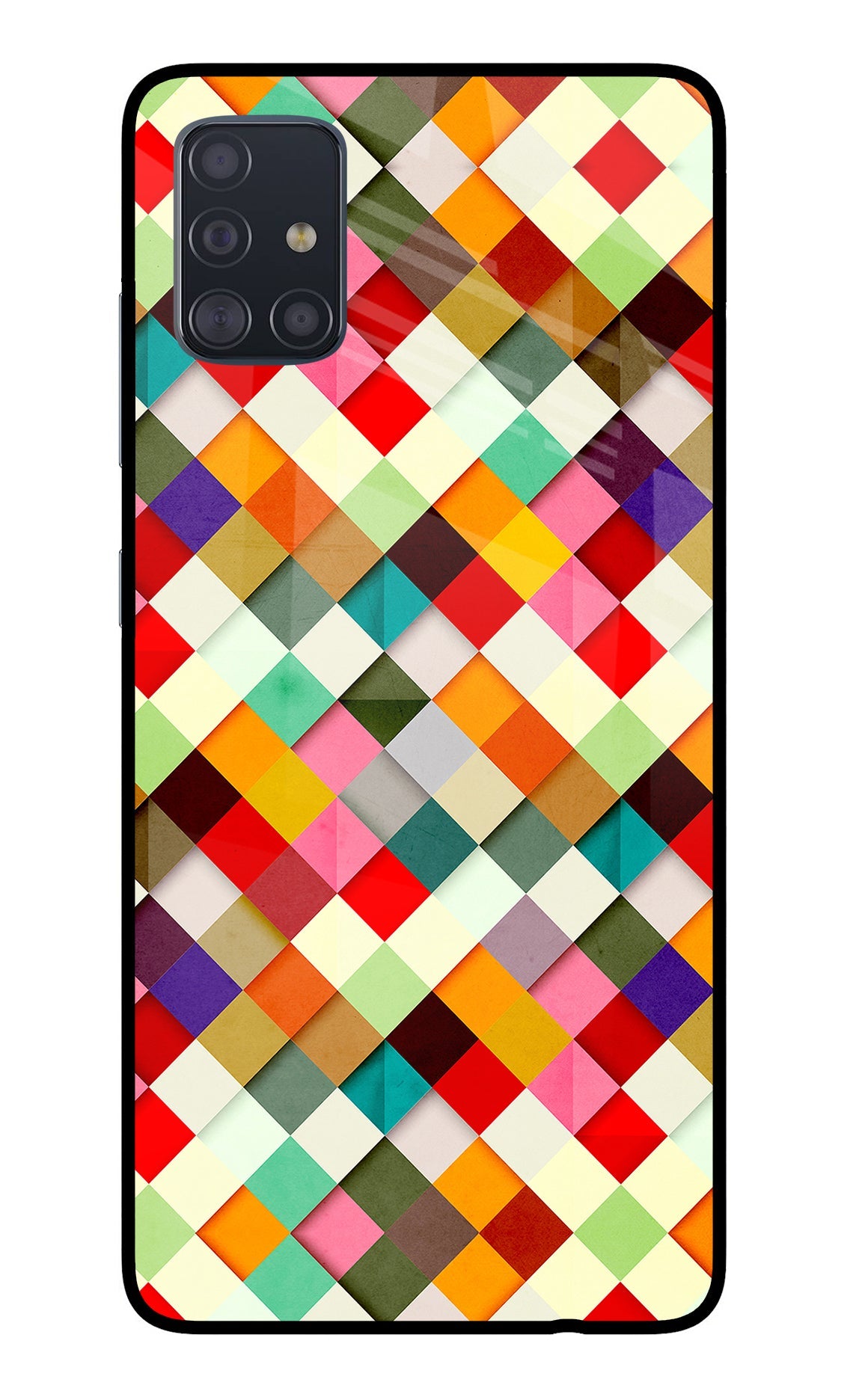 Geometric Abstract Colorful Samsung A51 Back Cover