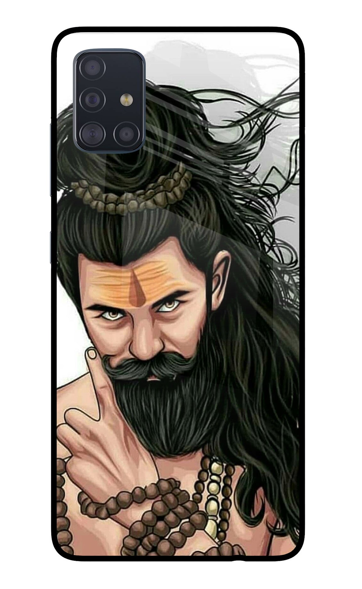 Mahadev Samsung A51 Glass Case