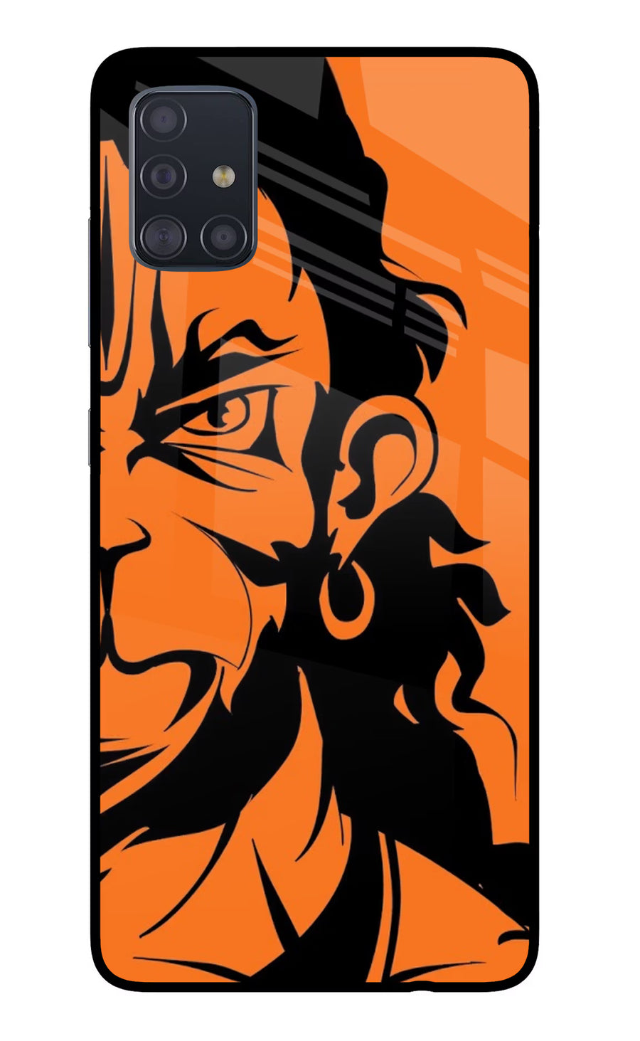 Hanuman Samsung A51 Back Cover, Glass case