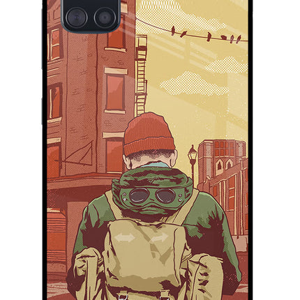 Adventurous Samsung A51 Glass Case Back Cover by Casekaro