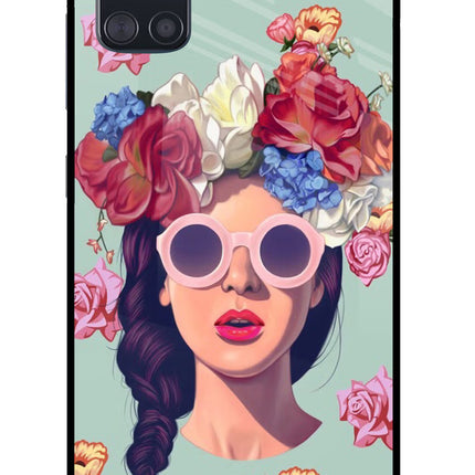 Pretty Girl Samsung A51 Glass Case Back Cover by Casekaro