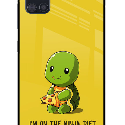 I'm on Ninja Diet Samsung A51 Glass Case Back Cover by Casekaro