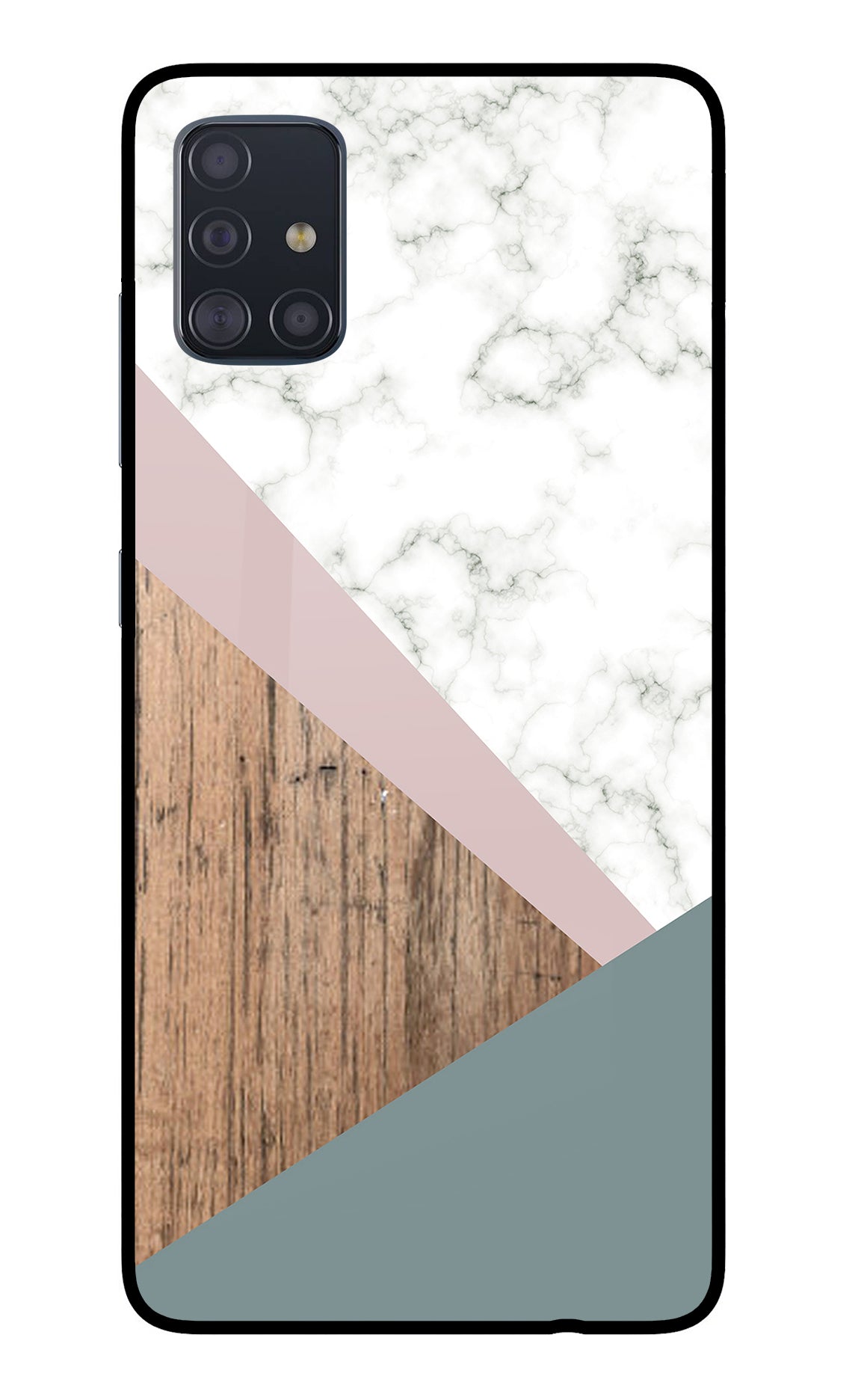 Marble wood Abstract Samsung A51 Back Cover