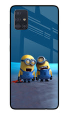 Minion Laughing Samsung A51 Glass Case