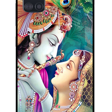 Lord Radha Krishna Samsung A51 Glass Case Back Cover by Casekaro