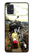 Ride More Worry Less Samsung A51 Glass Case