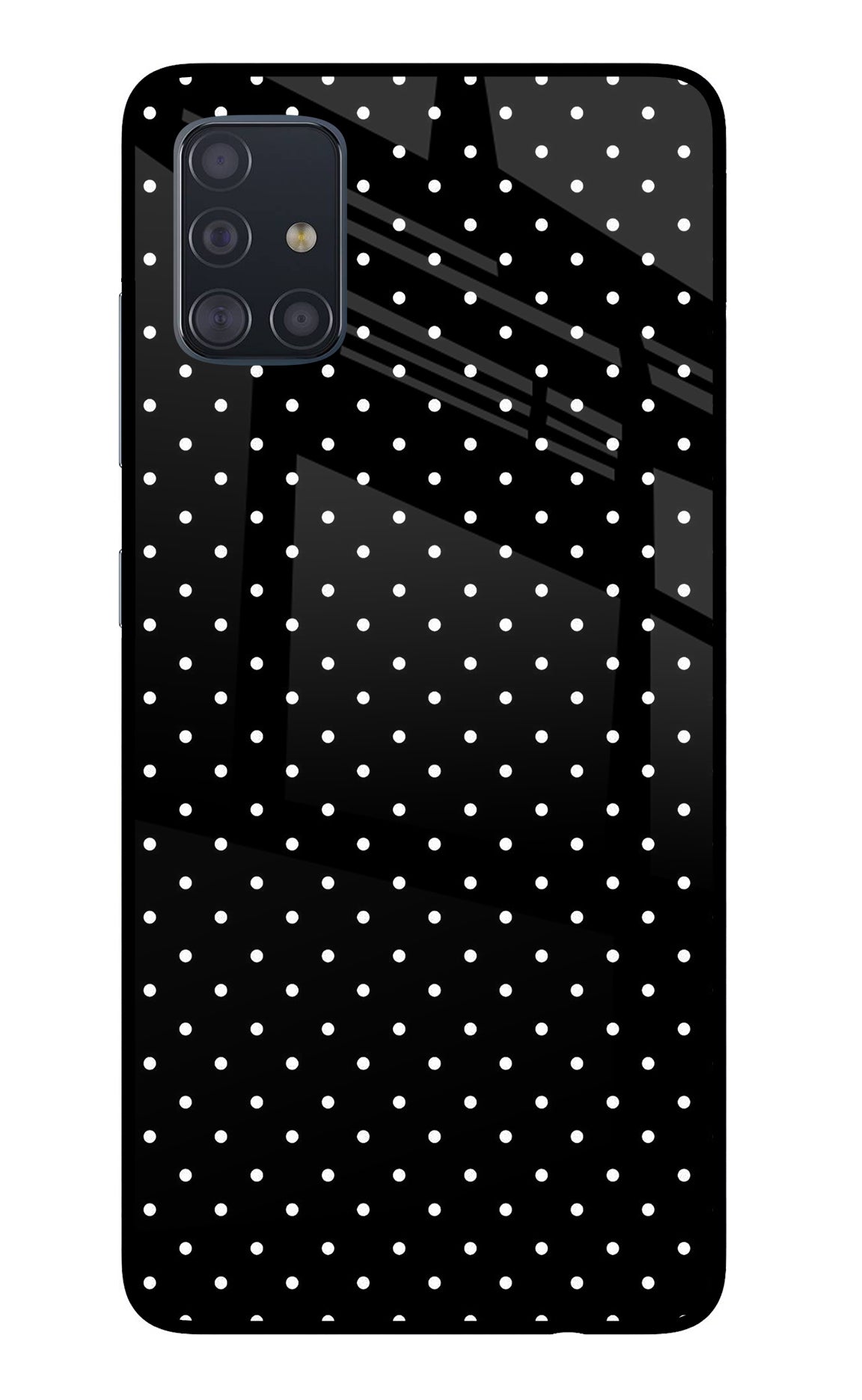 White Dots Samsung A51 Back Cover