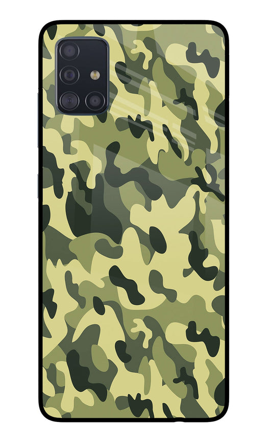 Camouflage Samsung A51 Glass Case