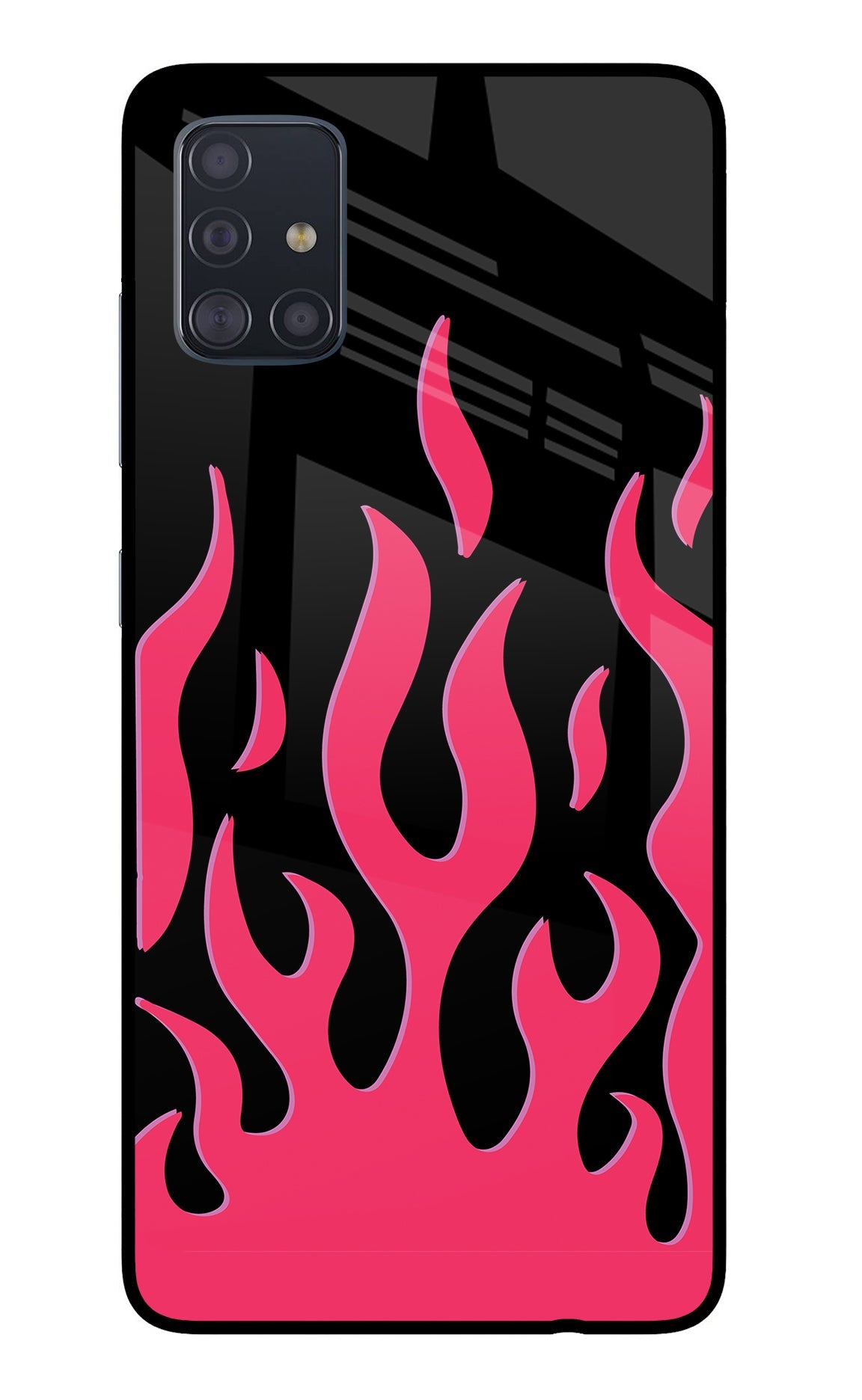 Fire Flames Samsung A51 Back Cover