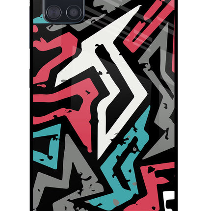 Geometric Graffiti Samsung A51 Glass Case
