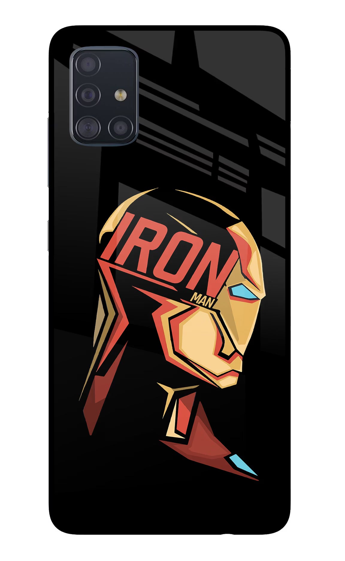 IronMan Samsung A51 Glass Case Back Cover by Casekaro