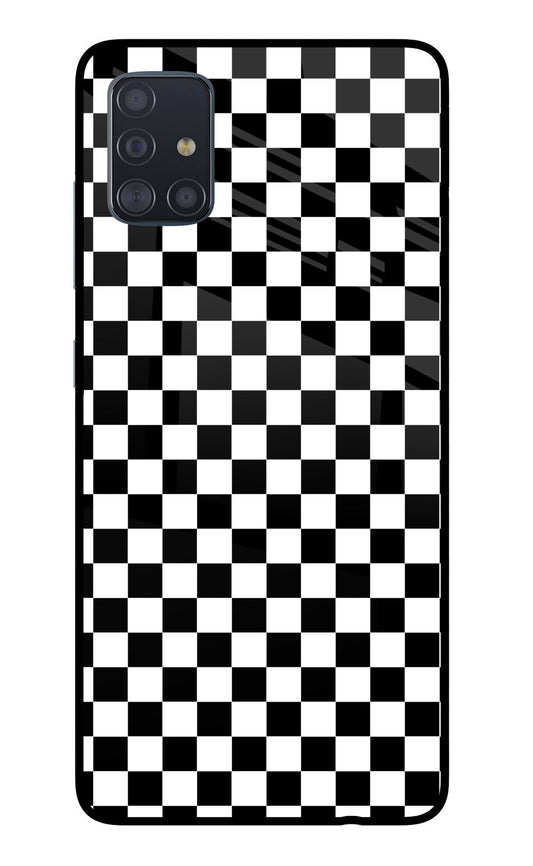 Chess Board Samsung A51 Glass Case