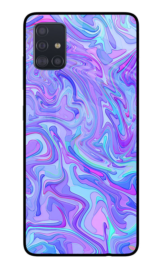 Glitter Samsung A51 Glass Case