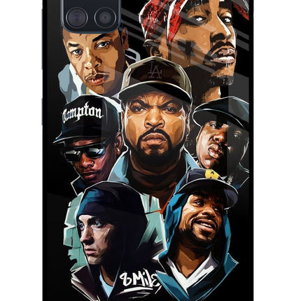 Rappers Samsung A51 Glass Case Back Cover by Casekaro
