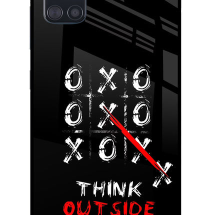 Think out of the BOX Samsung A51 Glass Case Back Cover by Casekaro