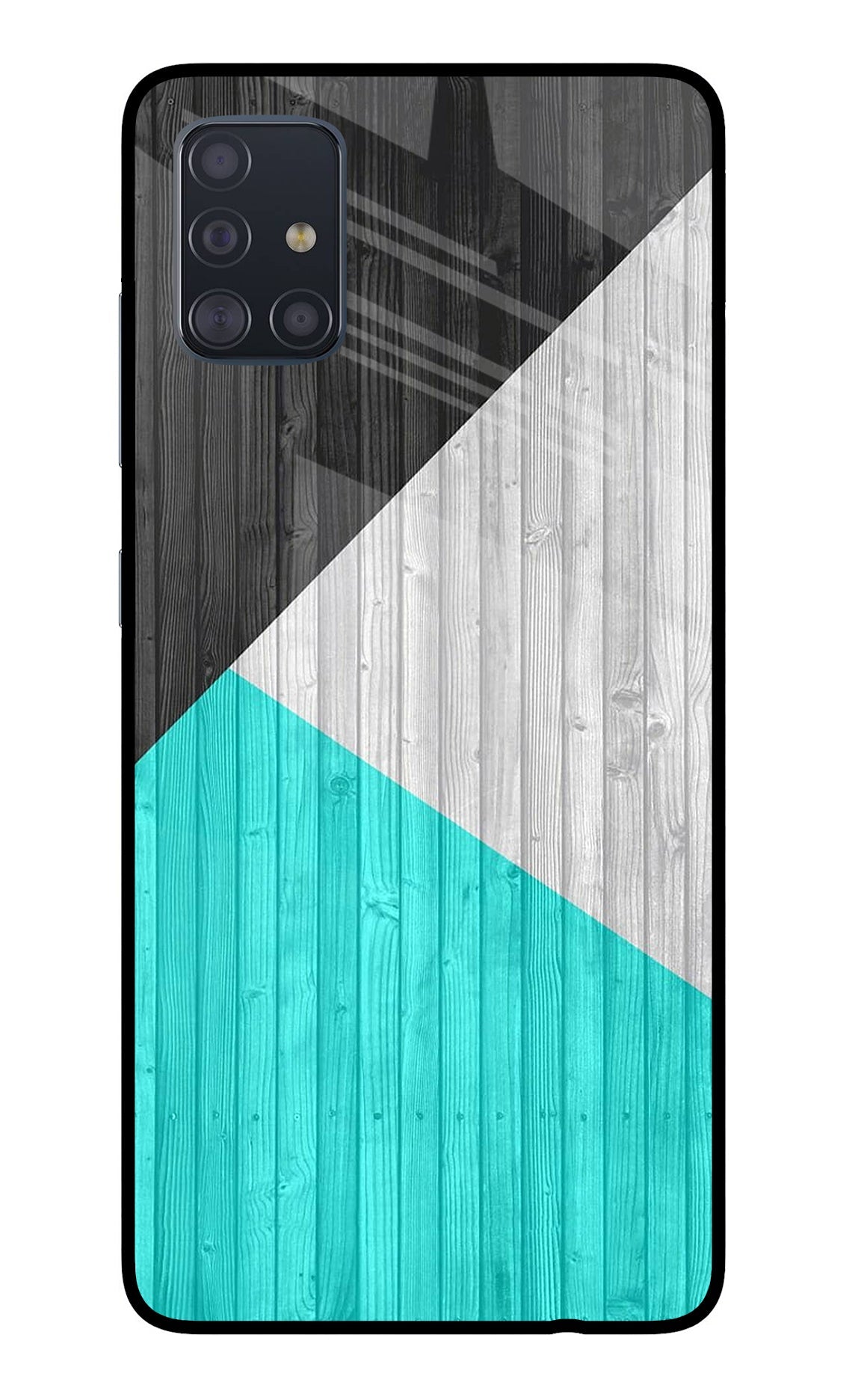 Wooden Abstract Samsung A51 Glass Case