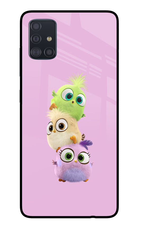 Cute Little Birds Samsung A51 Glass Case